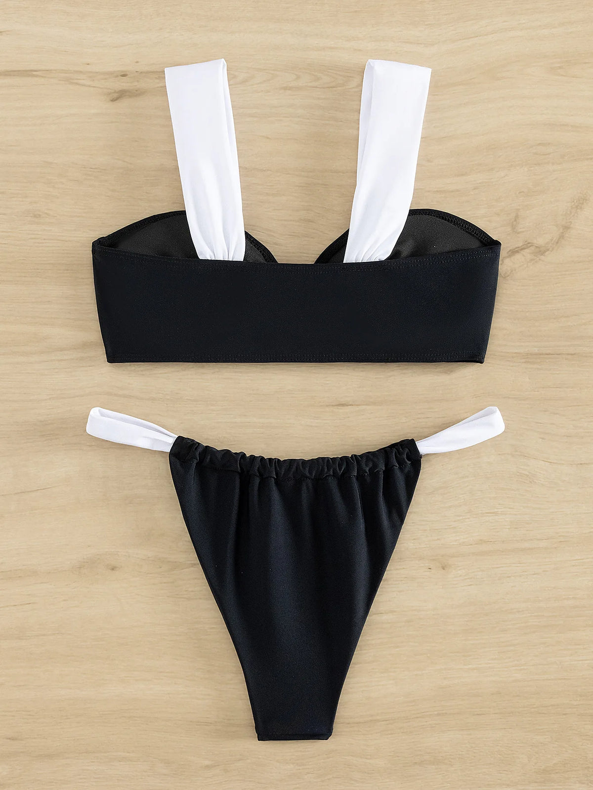 2026 Solid Thong Brazilian Bikinis Swimwear Women SwimsuitBlack White Bikini Set Bathing Suit Female Summer Beach Wear Biquini