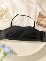 Women's sexy no steel ring gathered push up shoulder strap detachable back hollow comfortable close fitting bra U05