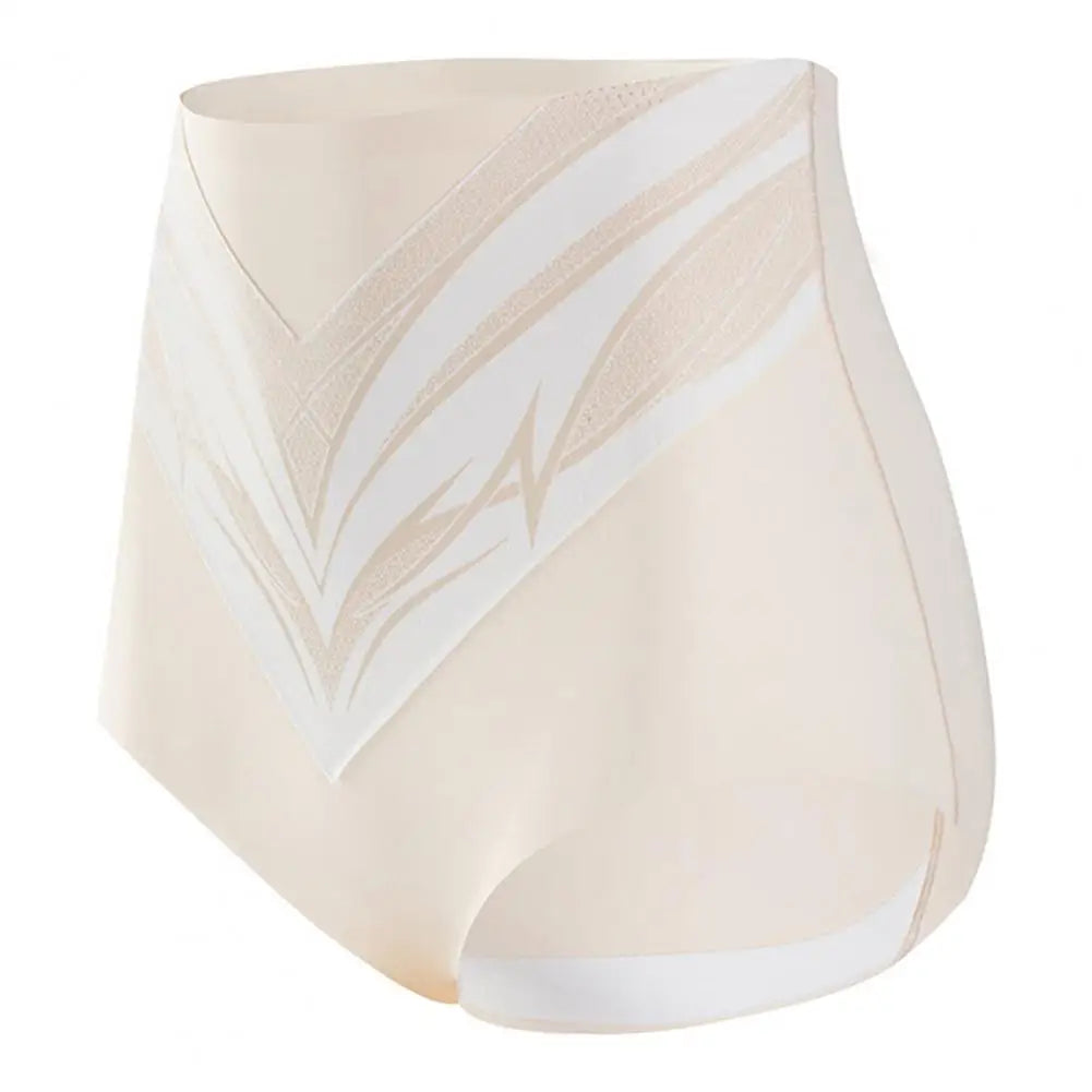 Women Underpants High Waist Slimming Tummy Control Seamless Elastic Briefs Female Underwear for Daily Wear Sport