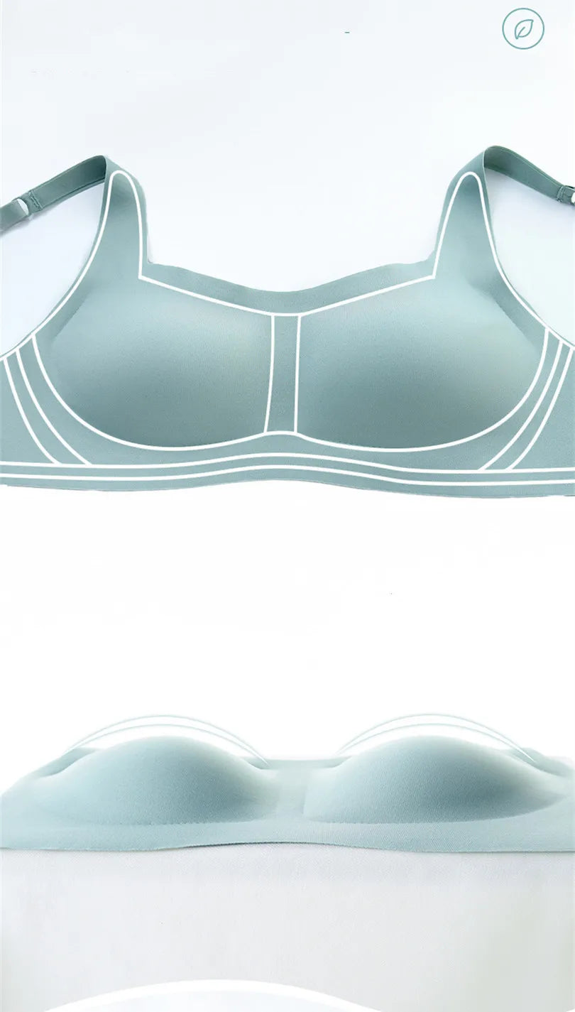 Push Up Bras For Women Square Neck Bra Tops Seamless Wire Free Underwear Bralette Sexy Lingerie Invisible Intimates S-XL