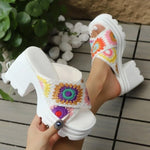 Women's Platform Wedge Sandals Women's Summer Sandals Slippers Outdoor Indoor Beach Shoes