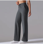 New Yoga Straight Leg Sweatpants Straight Leg Women's Loose Tracksuit Pants Wide Leg Outdoor Gym Running Casual Tracksuit Pants