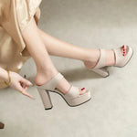 Sexy High Heels Slippers Women's Chunky Elegant Shoes 2026 Heeled Sandals New Luxury Flip Flops Pumps Dress Fashion Woman Slides