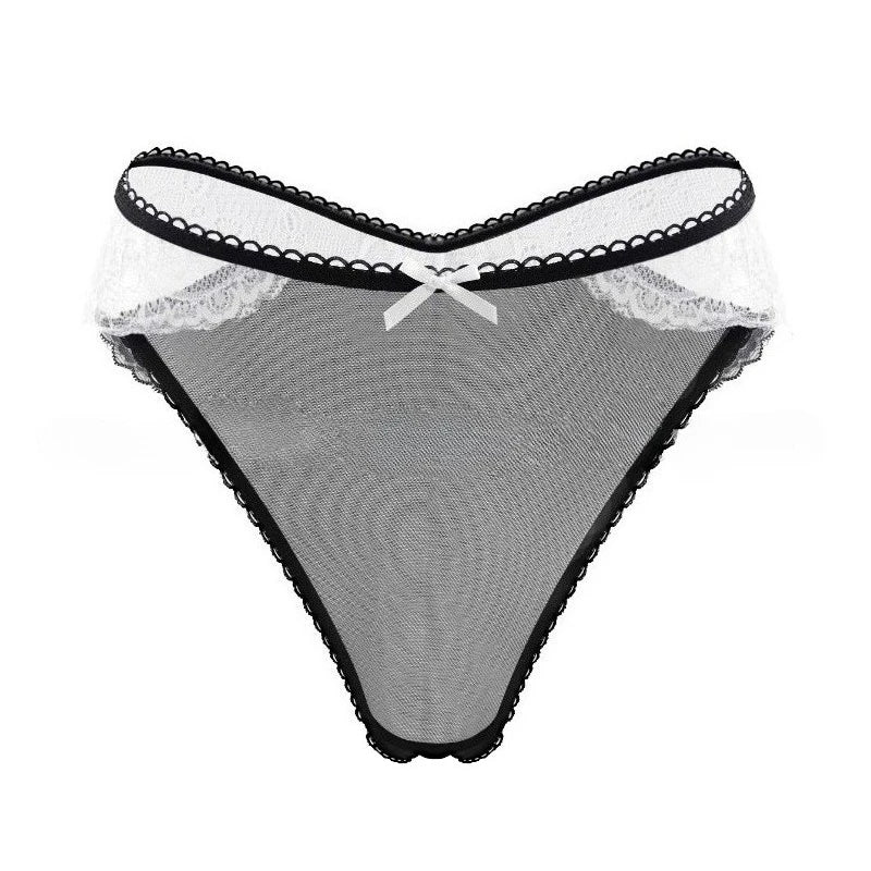 7pc/set Sexy Lace Bow Lady Briefs Floral Patchwork Panties Breathable Female Underpants Elegant Lingerie Women Panties Underwear