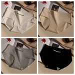 4Pcs/Set Cotton Panties Women Mid Waist Briefs Breathable Intimates Breathable Comfort Underwear M-2XL Soft Panties