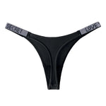 Letter Sexy Panties Women Thongs Rhinestones Diamonds G-string Sports Thong Low Waist Shorts Briefs T-back Fitness S-XL