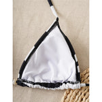 XS - L Sexy Zebra Halter High Leg Cut Bikini Women Swimwear Female Swimsuit Two-Pieces Bikini Set Bather Bathing Suit Swim V6799