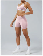 2PCS Yoga Suit Seamless Sports Set Gym Outfits Women Tracksuit Running Workout Clothes Sports Bra Athletic Wear Yoga Clothing