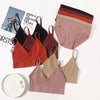 Women Seamless Bra And Panties Set U Back Bra Crop Top Sexy Lingerie Set No Pads Brassiere Low Rise Briefs Ladies Underwear Set