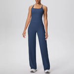 Yoga Set 2PCS Women Tracksuit Nude Feeling Workout Sets Gym Clothes Push Up Fitness Running Sportswear Sport Vest Leggings Suit