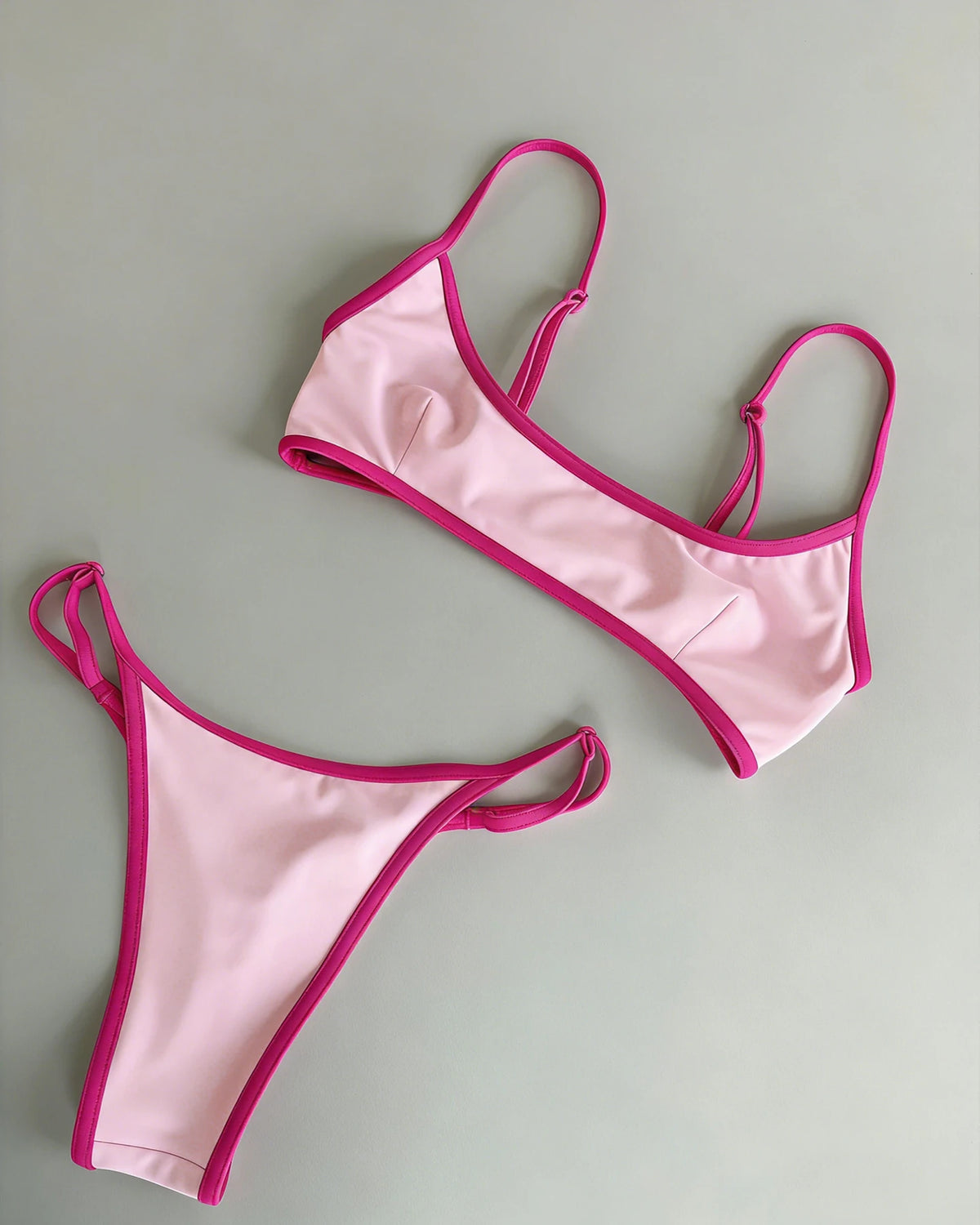 Sexy Micro Bikini 2026 Women Bandeau Padded Thong Swimsuit Female Cut Out Bathing Suit Swimwear Biquini swim