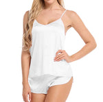 Silk PJs for Women Satin Pajama Set Sexy Lingerie Camisole Nightwear Sleepwear Comfortable Cami Shorts Set Luxury Lingerie
