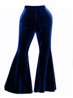 spring and autumn versatile wide-leg pants with metal decoration large size gold velvet wide-leg pants casual pants