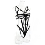 Women Sexy Pu Leather Full Body Harness Belt Waist Corset Belt Bondage Bdsm Bodysuit Gothic Fetish Exotic Clothing