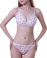 Women Lace Bra And Panties Sexy Lingerie Set Low Waist Briefs Underwear Female Non-wire Brassiere Seamless Bras Push Up Bralette