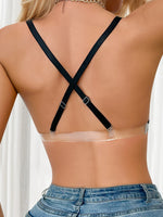 3/4 cup Black Wireless Braissere Push Up bra Convertible Straps Transparent Straps sexy Bra Women underwear MR3459