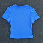 Solid color fitness women's soft breathable yoga short-sleeved comprehensive training tight T-shirt with exposed belly button
