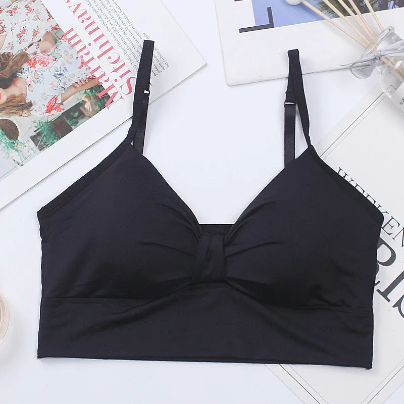 Women Tanks Crop Tops Seamless Underwear Female Streetwear Crop Top Sexy Lingerie Push Up Bralette Padded Camisole