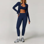 2/3PCS Yoga Suit Women Tracksuits Gym Clothes Workout Flared Pants Zipper Long SleeveAthletic Wear Female Sports Yoga Clothing