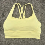 Solid Color Women Fitness Yoga Bra Top Soft Tight Comprehensive Training Jogging Gym Sports Underwear Cross Back With Chest Pad