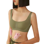Women's Square Neck Seamless Adjustable Strap Wireless Bra Comfort Sexy Lingerie Invisible Underwear Ladies Intimates S-XL