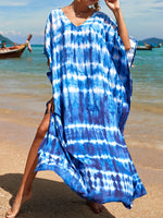 2026 New Colorful Kaftan Tunic Beach Dress Beach Wear Beachwear Beach Cover Up Cover-upsLoose Maxi Dress Female Women V4428