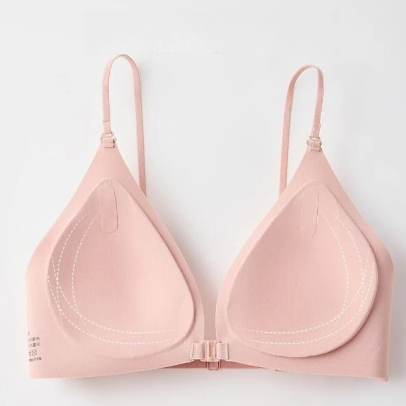 Thin Breathable Halter Bra for Women Backless Beauty Back Underwear Push Up Gather Side Breast Anti Sagging Lingerie 2026
