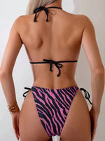 Triangle Halter Bikini 2025 Sexy Brazilian Swimsuit Women String Swimwear Female Bathers Bathing Swimming Swim Suit Beachwear