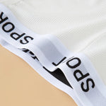 Fashion Letter Waistband Seamless Casual Short Panties Comfort Ribbed Ladies Boyshort Summer Daily Basic Stretch Underwear