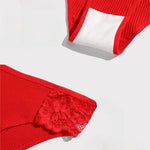 4Pcs/Set Cotton Panties Women Low Rise Briefs Breathable Underwear Solid Color Lace Trims Panty Female Underpants Sexy Lingerie