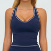 Woman Yoga Tank Top Gym Clothes Removable Chest Pad Fitness Bra Workout Halter Top Activewear Sexy Pilates Sports Vest Underwear