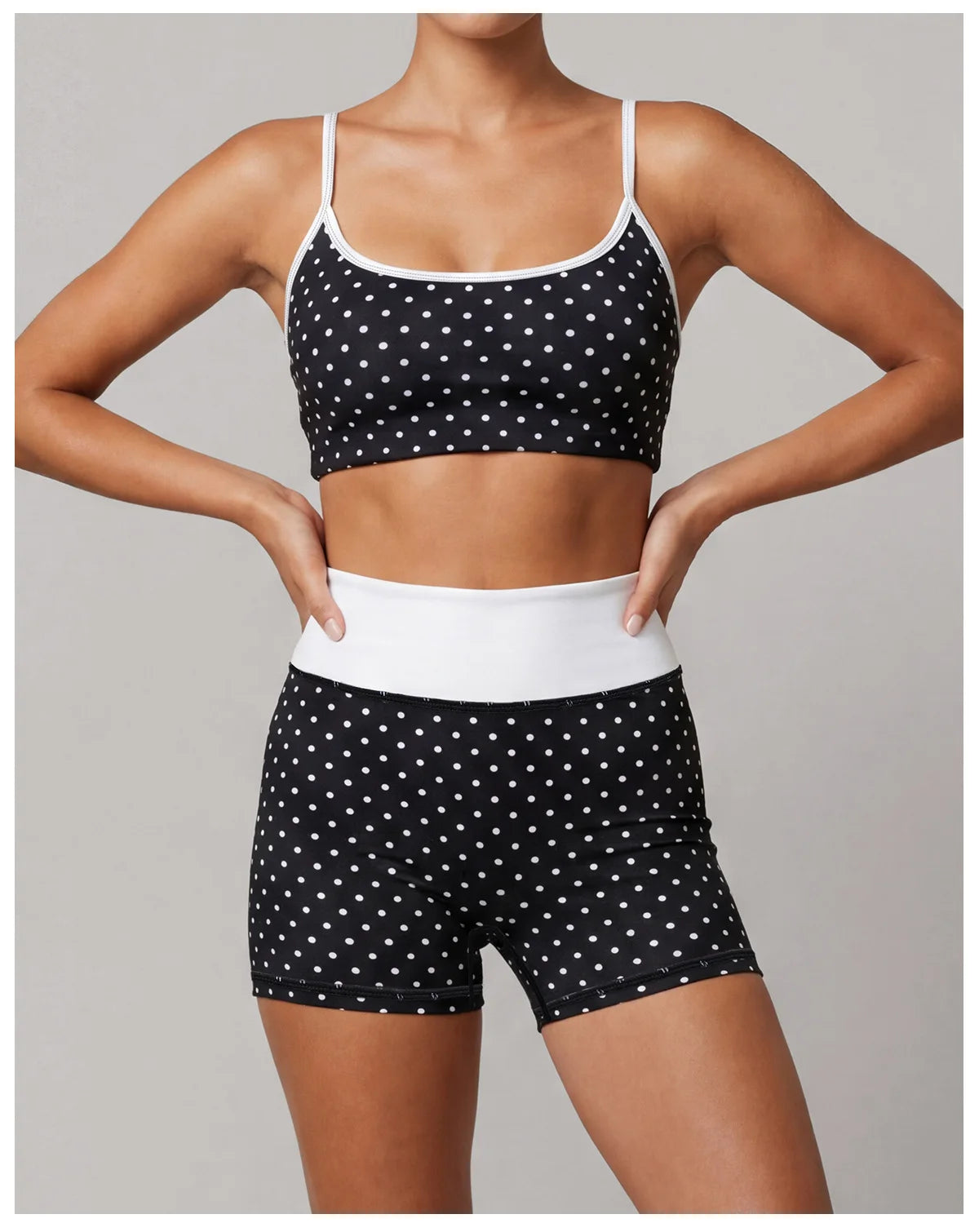 Summer Pink Wave Point Yoga Sets for Women Slim Sports Tank Top Gym Outfits Outerwear High Waist Shorts Training Fitness Suits