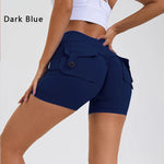 DIAS FIT JOY Tight Women's Shorts Pocket High Waist Lifting Buttocks Quick Drying Yoga Shorts