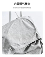 Summer Simple Women's Cotton Sling Camisole Crop Top Sleeveless Shirt Lady Bra Tank Tops Straps Skinny Girls Camisole Base Best