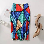 Spring Summer Women Y2K High Waist Midi Pencil Chiffon Skirts Slim Bodycon Vintage Hip Raise Korean Fashion Clothes UOV5