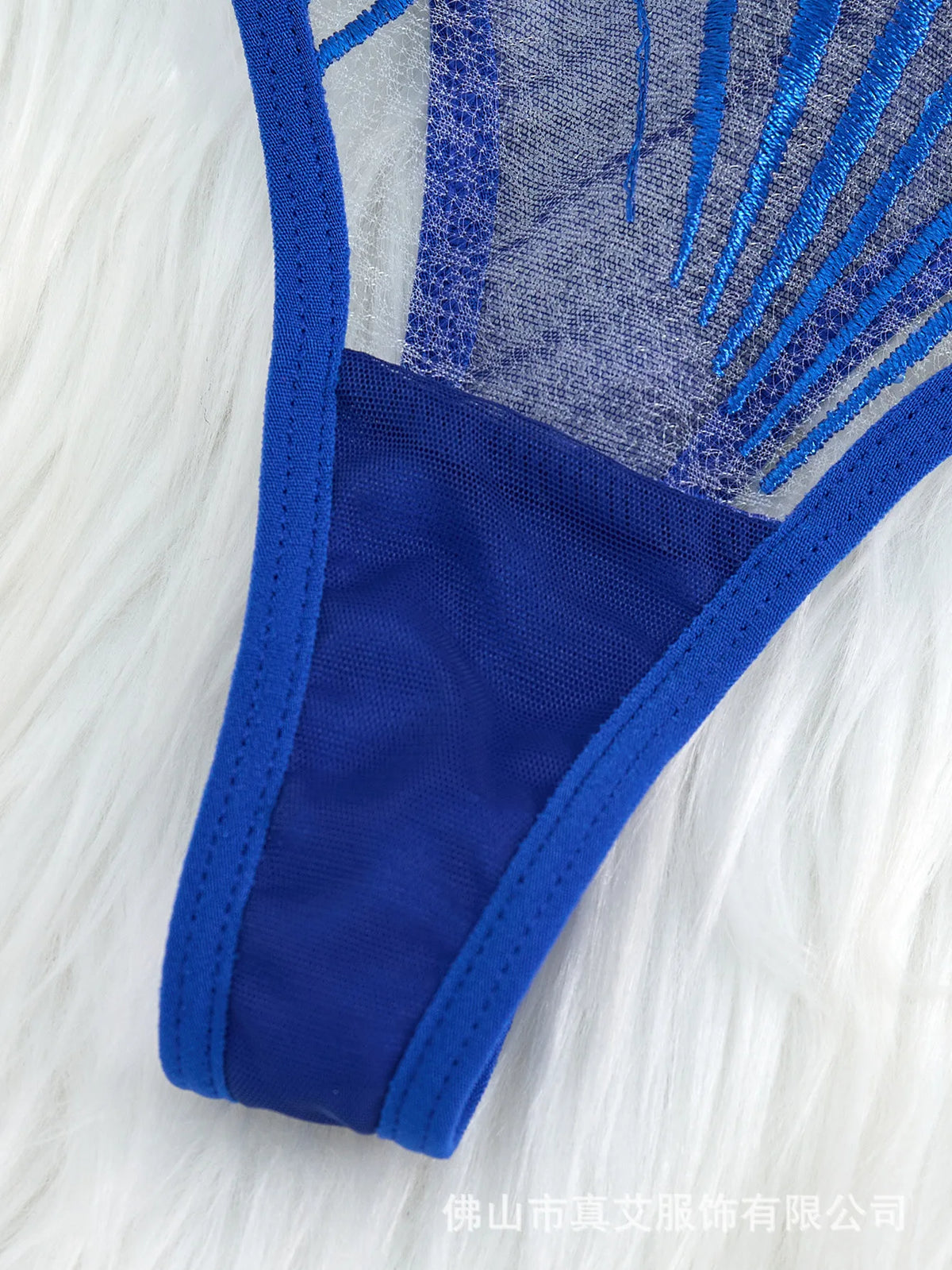 2pcs Women's Bra Set Sexy Lace Mesh Lingerie Set Ultra Thin Breathable Comfortable Lightweight Scallop Transparent Lingerie Set