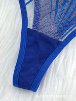 2pcs Women's Bra Set Sexy Lace Mesh Lingerie Set Ultra Thin Breathable Comfortable Lightweight Scallop Transparent Lingerie Set
