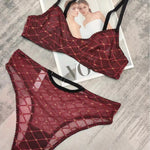 French Ultra Thin Lingerie Set Sexy Lace Polka Point Bra Set Women Hollow Breathable Brassiere Summer Underwear Intimates Suit