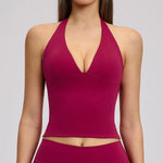 Sports Bra Top Push Up Fitness Yoga Bra Female Hanging Neck Underwear Sport Tops For Women Breathable Running Vest Bralette Gym