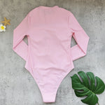 Solid Long Sleeve Swimsuit 2026 Sexy Swimwear Women Surf Swim Suit Slimming Bathingsuit Bikini Bodysuit Beachwear