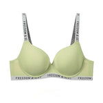 2025 Women's Plus Size T-Shirt Bra Letter Seamless Embroidery Sport Everyday Bra 70-100 C D E F G Push-up Bra SWD9073