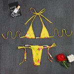 2026 Sexy Bikinis Micro Thongs Swimsuit Women Bathing Suit Rings Biquini Bandage Beachwear Print Swimwear Brazilian Bikini Sets