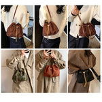 2026 Soft Commuting Crossbody Bags Faux Suede Sewing Hot Sale Bags for WomenThread Solid Color String Women's Handbags