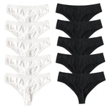 10Pcs/Set Seamless Thongs G-String Women Panties Sexy Underwear Female Underpants Sexy Lingerie Low Waist Sport Bottoms M-XL