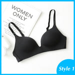 Seamless Bras for Women Push Up Bras No Wire Brassiere A B Cup Underwear Sexy Bralette Three Quarters(3/4 Cup)Lingerie