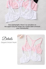 Womens Front Button Lace Bra Underwire Underwear Elegant Embroidery Trendy Breathable Casual Plus Size Lingeire A B C D E F Cup