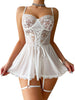 Sexy Lingerie Erotic Underwear Set Transparent Porno Lace Sexy Bra And Panty Garter Set Lingerie Sexy Hot Erotic Sleepwear