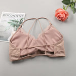 Lace Bra Top Sexy Lingerie Backless Bras for Women Comfort Bra Top Seamless Underwear Crop Top