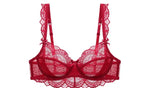 MOYISU 2026 French Lace Bralette Set | A-G Cups Adjustable Lift | Anti-Sag Slimming Bra | Sheer Allure Wire-Free Summer