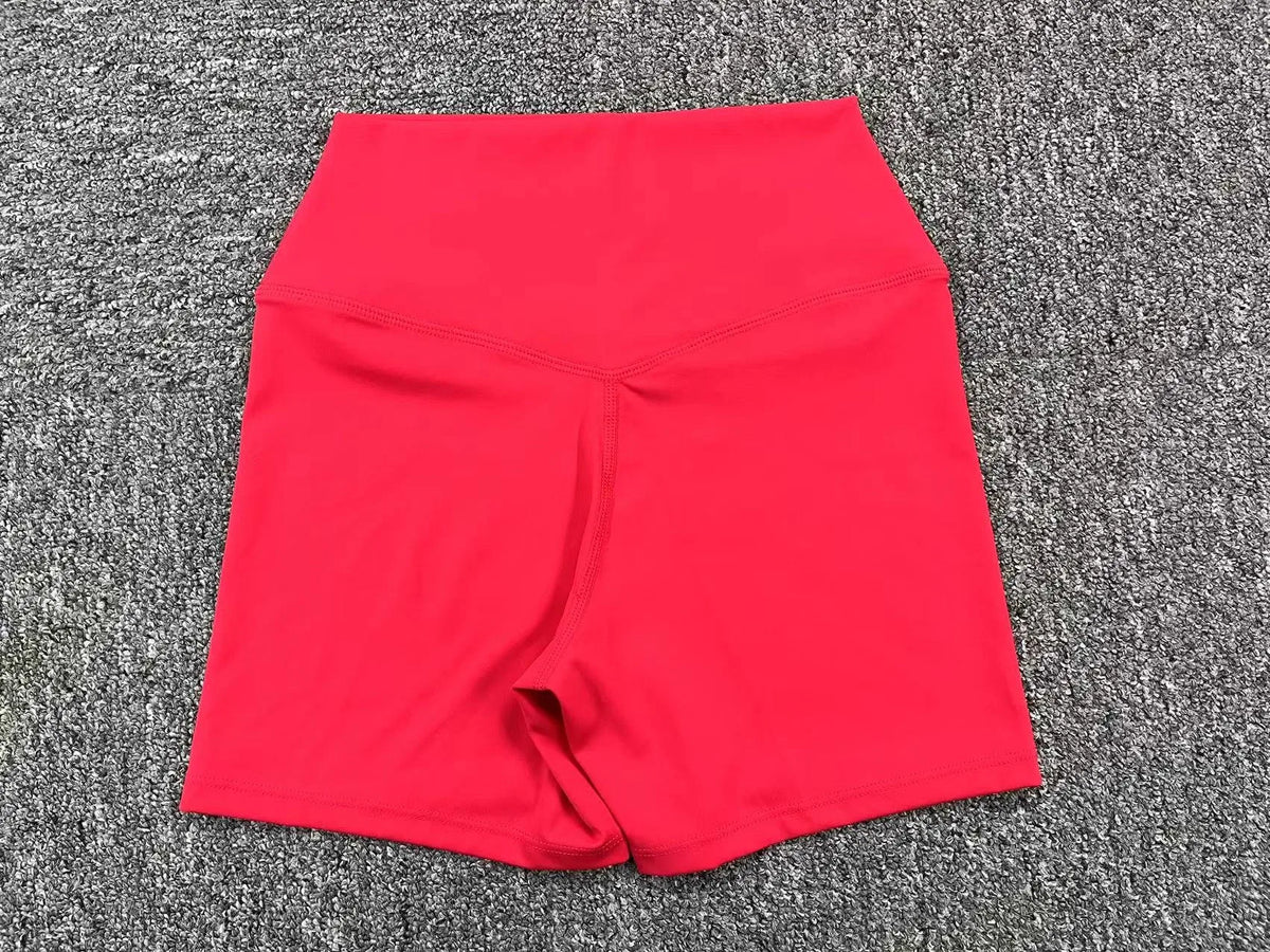 Yoga Shorts Gym Sports Shorts Women High Waist Workout Fitness Short Leggings Running Cycling Tight Soft Sportswear